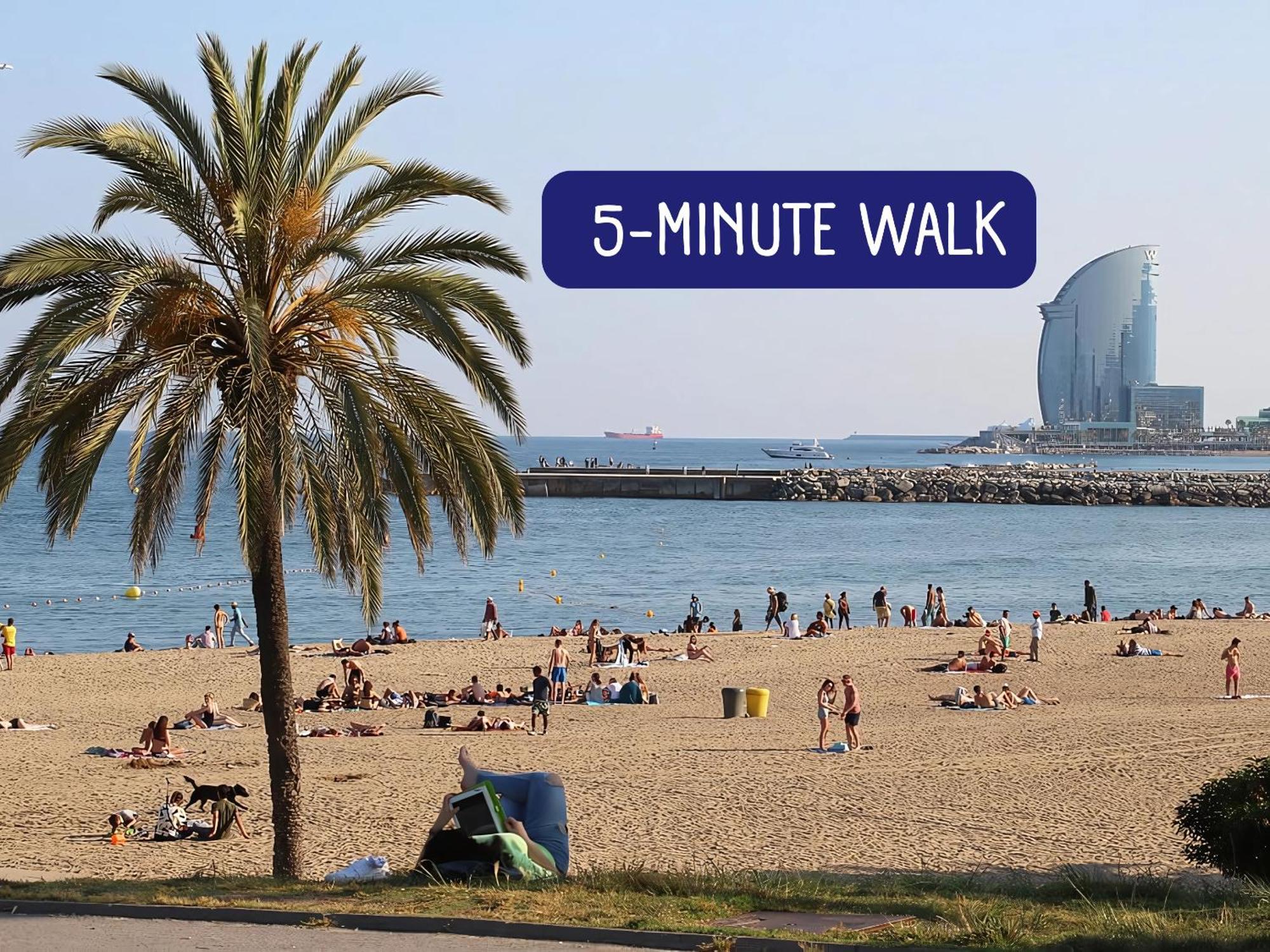 Taulat Loft L Poblenou Beach L Self Check In L Terrace Penthouse Barcelona Exterior foto